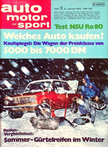 Deckblatt Auto Motor und Sport (03/1970)